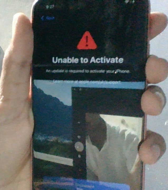 IPHONE XR 64 GB JV UNABLE TO ACTIVATE BYPAAS HOGA 5