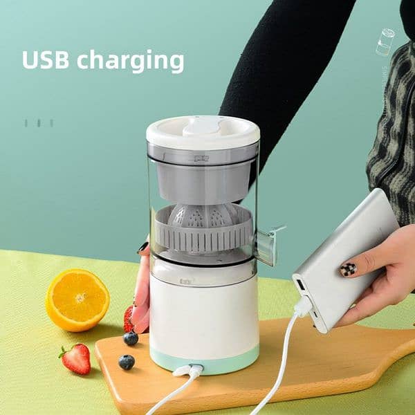 Portable Electric Citrus Juicer Hands-free Rechargeable -Easy To Clean 9