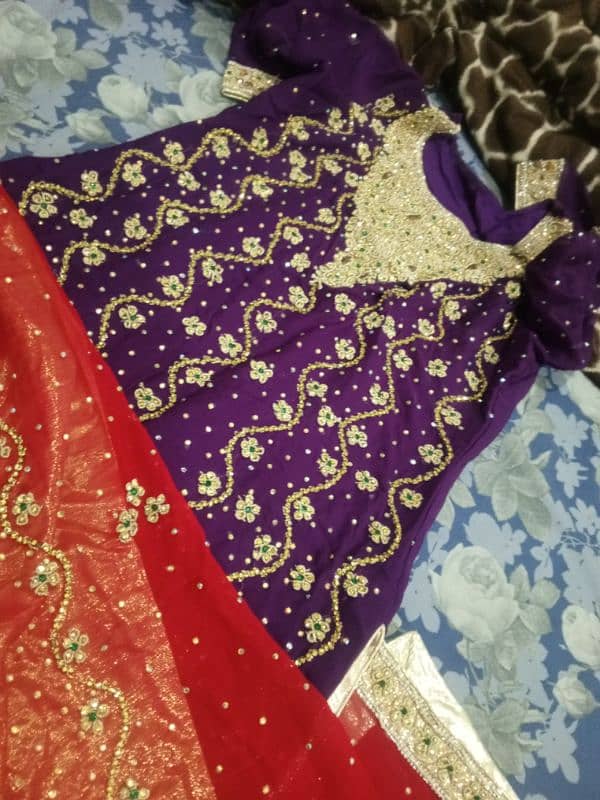 Complete Bridal Sharara with Matching jewelry 1