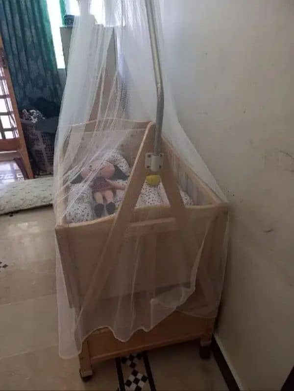 Wooden Baby Cot for Sale Good Condition 2