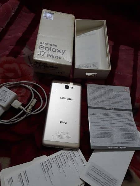 03165859104 Samsung J7 prim,Complet box,finger print,Ram 3gb,memry16gb 0