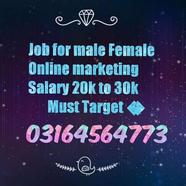 Job For Male and Females 0