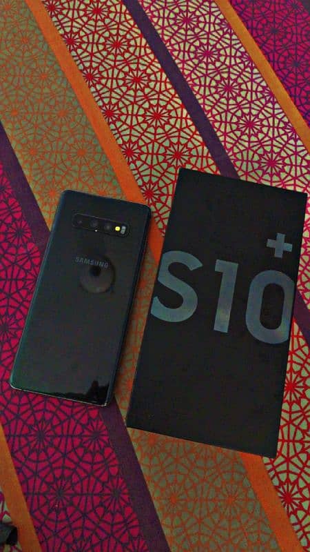 Samsung S10 Plus 6/128 PTA Approved With Box | No shade , No Dot 0