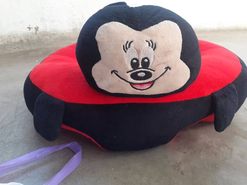 Mickey Mouse Black Red Sofa Seats Children's 2