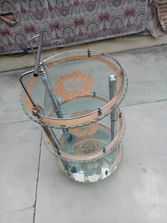 Glass tea trolly for sale