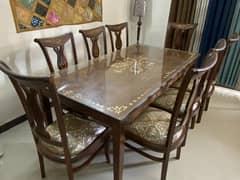 8 Seater Outclass Sesham Dining Table For Sale