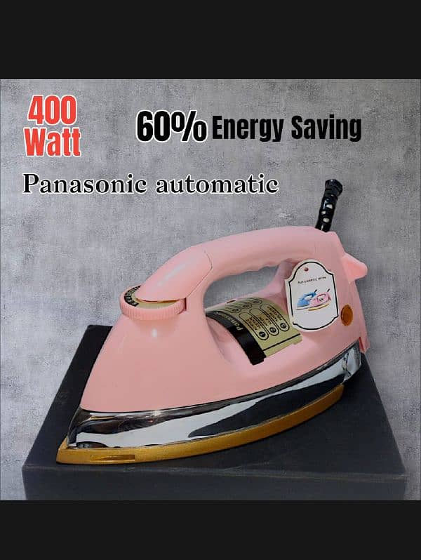 400Watt Automatic Panasonic Iron Best quality iron, pink Low Voltage 0