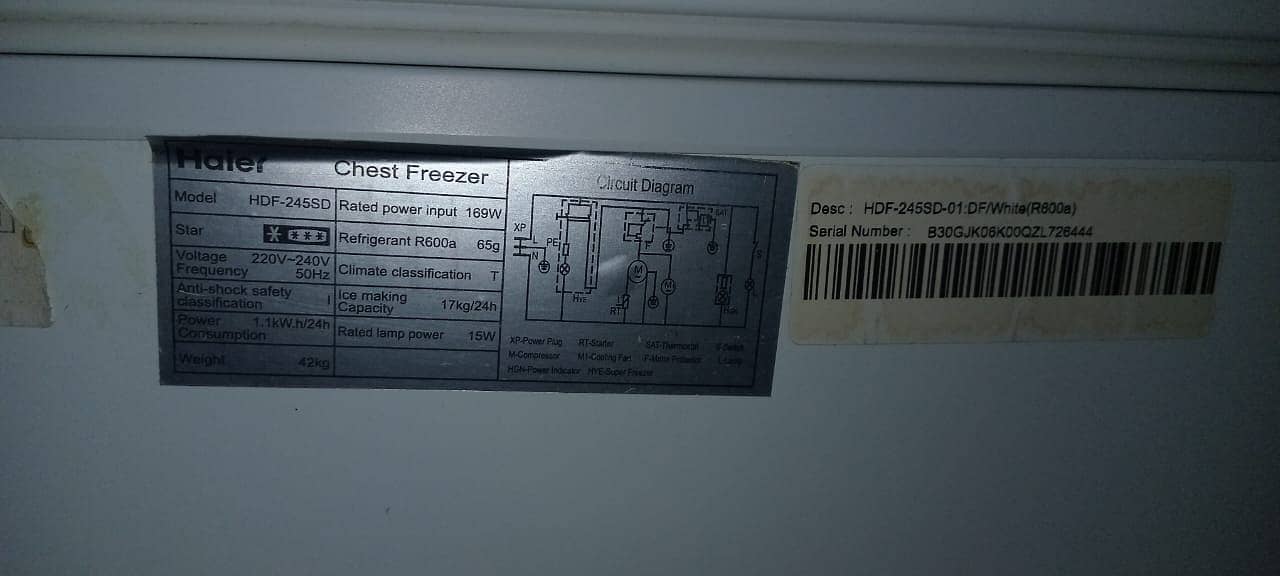 Haier chest freezer 4