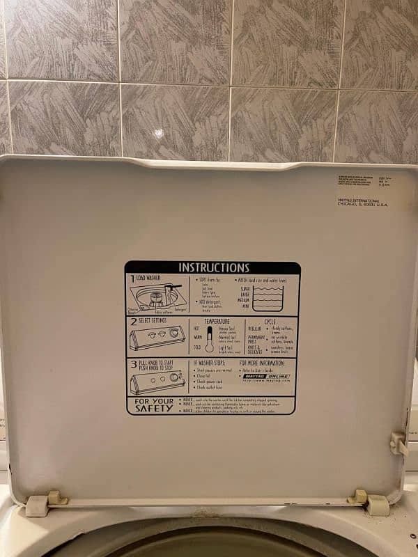 15 KG MAYTAG Fully Automatic Washing Machine (USA Manufactured) 4