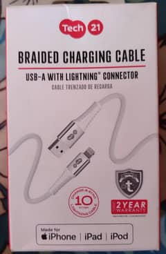 Tech21 | 4ft Braided USB to Type-C Charging Cable