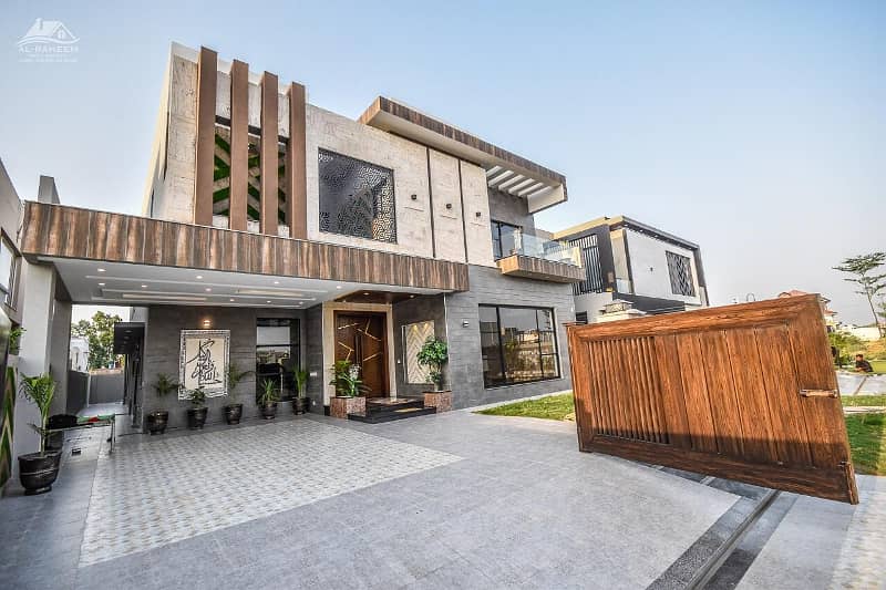 1 Kanal Brand New Luxury Modern Design House Available For Sale In Dha Top Location 0