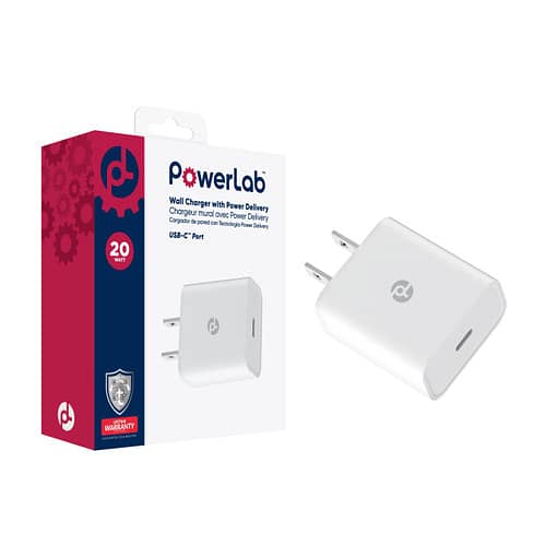 PowerLab 20W USB-C Wall Charger - White 0