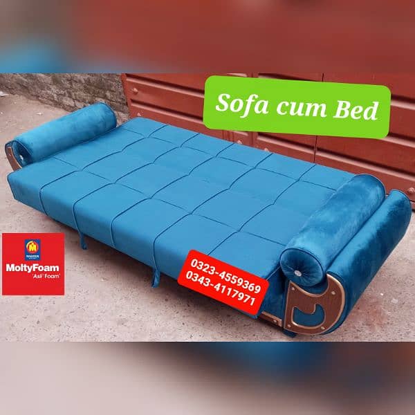 Molty double bed sofa cum bed/dining table/stool/Lshape sofa/chair 1