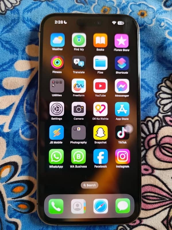 Iphone 14 pro max LLA model JV 128 gb 11