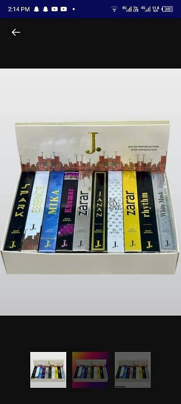 j. 6 pics pocket PERFUME 35 ml Delivery awailable 0