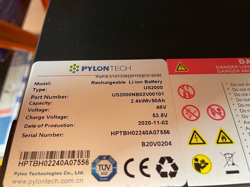 Pylontech US 2000 48V | 50AH 3