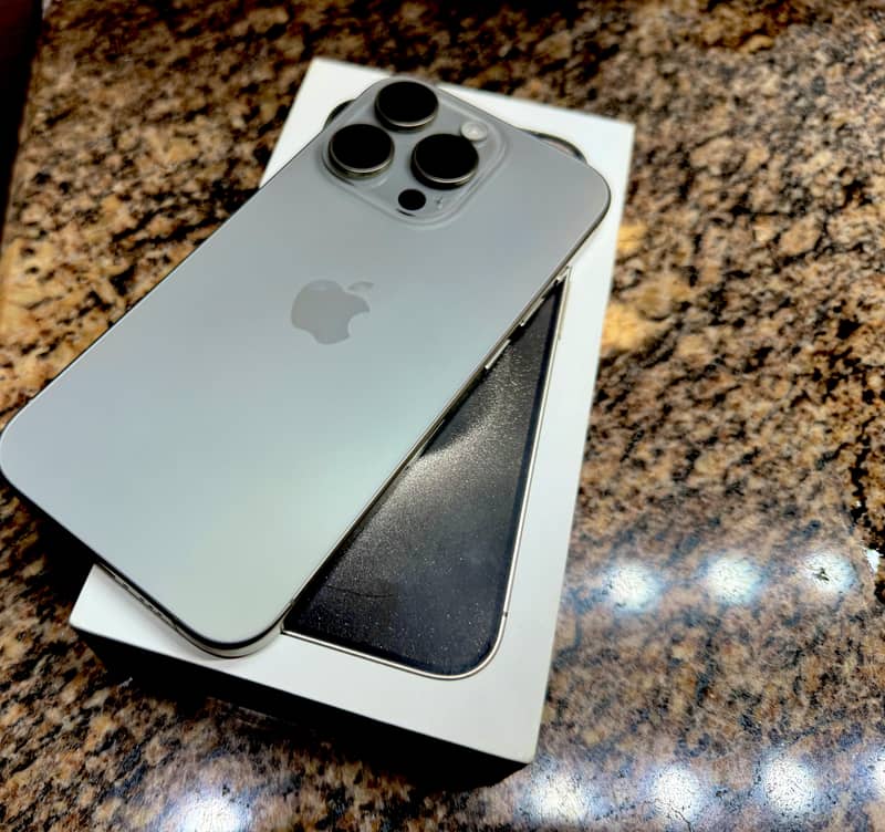 Apple iPhone 15 Pro Natural Titanium! [Same As Brand New] 1