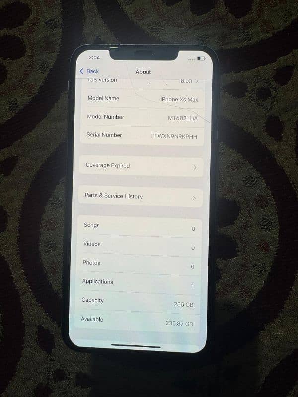 iphone xs max 256gb Jv 10/9 4