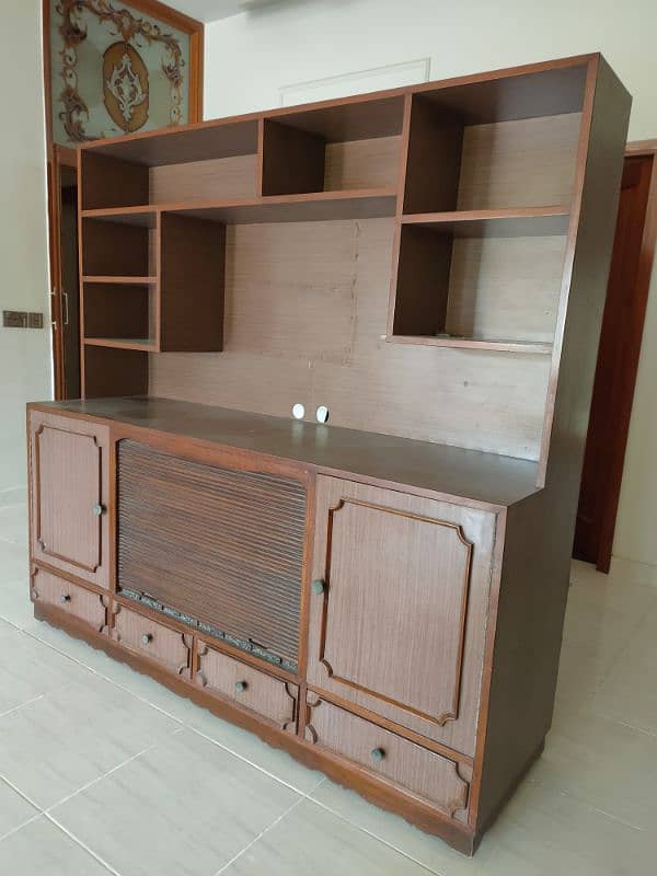 TV Unit with Shelves & Drawers 1