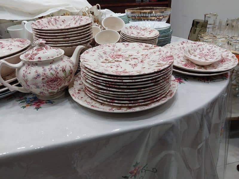 Dinner set Beautiful 100pc Floral Tea set imported from England 4