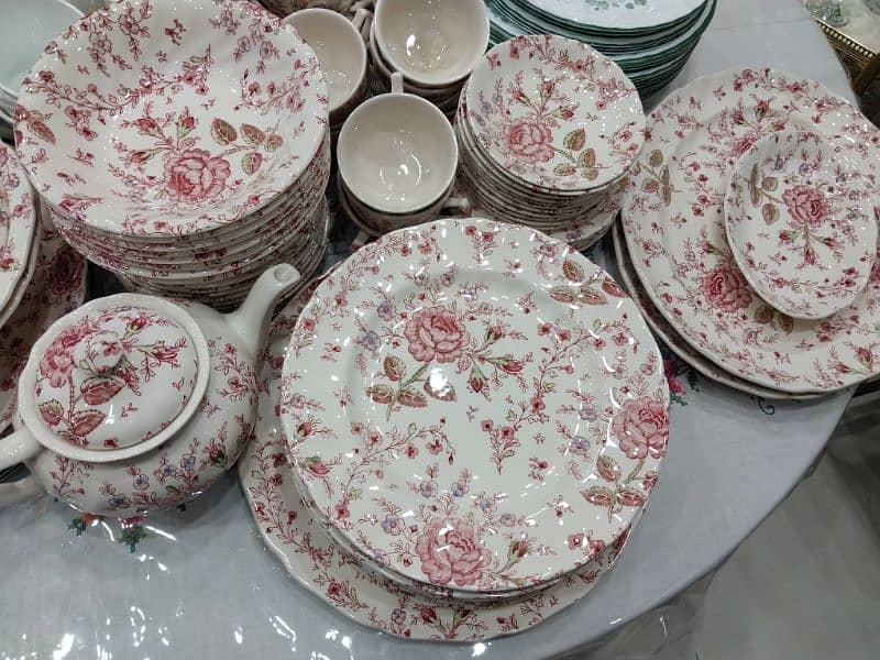 Dinner set Beautiful 100pc Floral Tea set imported from England 7