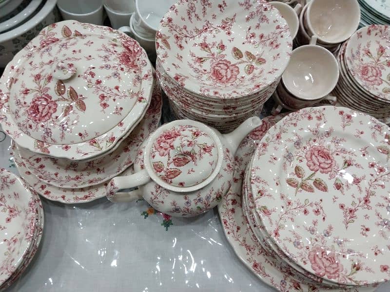 Dinner set Beautiful 100pc Floral Tea set imported from England 8