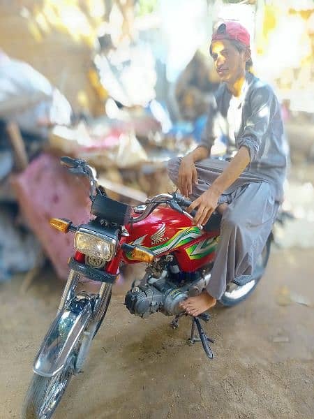 Honda cd 70 2023 model karachi number 8