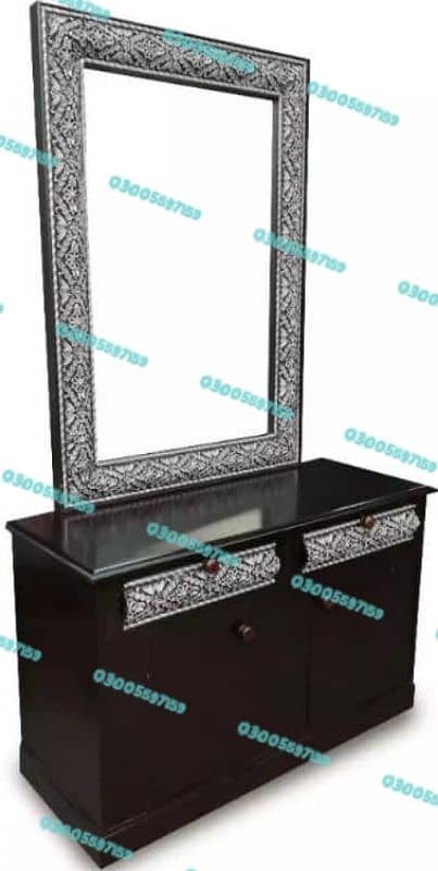 mirror dressing table almari iron home furniture bed dining makeup use 0