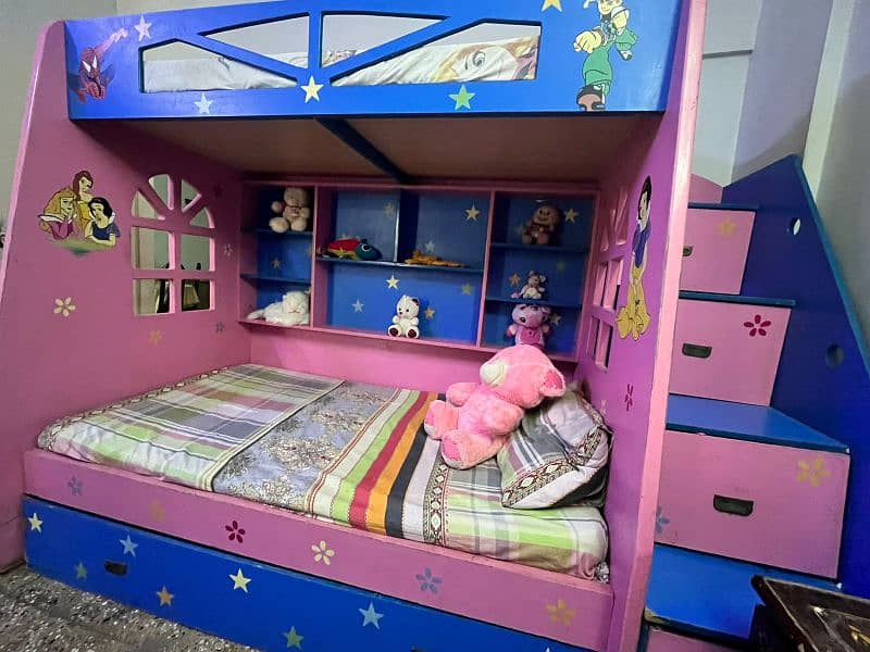 bunk bed with wardrobe 1