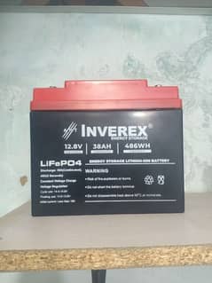 lithium LifePO4 battery 12/38A