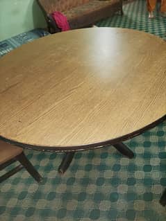 shesham wood round table