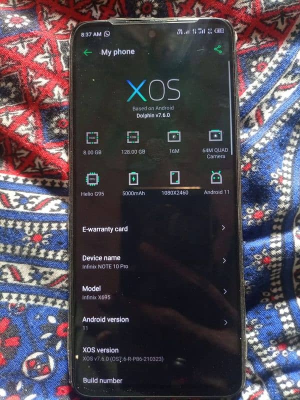 infinix note  10 pro 8/128 0