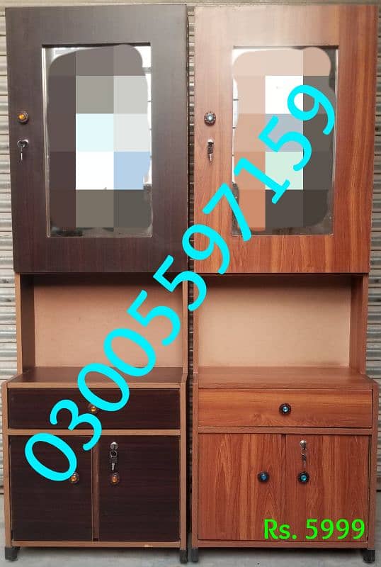 Almari wardrobe 6ft color showcase cupboard home furniture hostel use 7