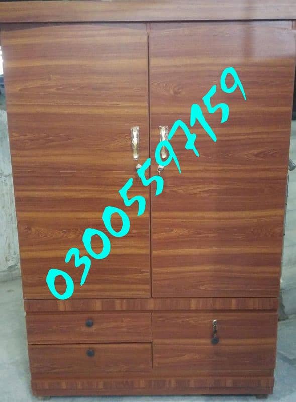 Almari wardrobe 6ft color showcase cupboard home furniture hostel use 9