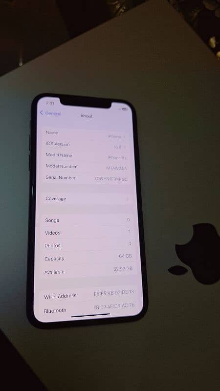 iphone xs 64gb 10%10 1