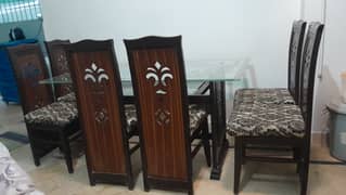 6 chairs available sheham wood with dining table stylish glass