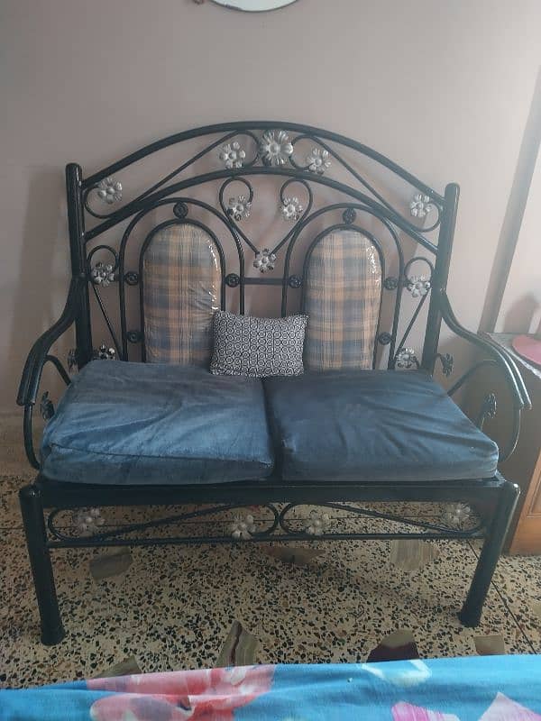 2 Seater iron Sofa Excellent Condition for Sale 1