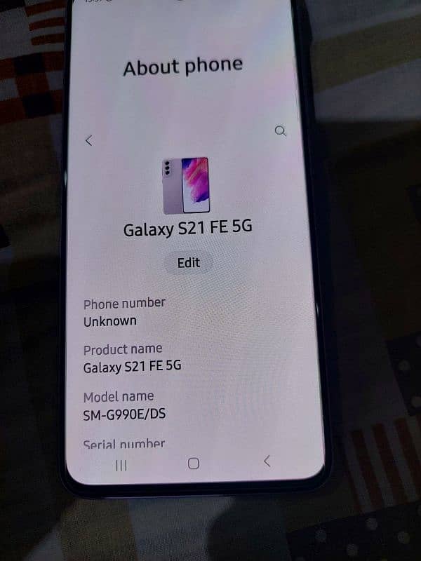 samsung s21 fe (8+8/256) purple  official pta approved 6