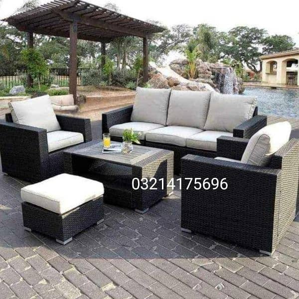 RATTAN GARDEN OUTDOOR FURNITURE UPVC FURNITURE SOFA SET CHAIRS TABLE 15