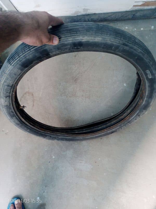 Cg 125 Front Tyre tube and Back Tyre tube with Rim 1