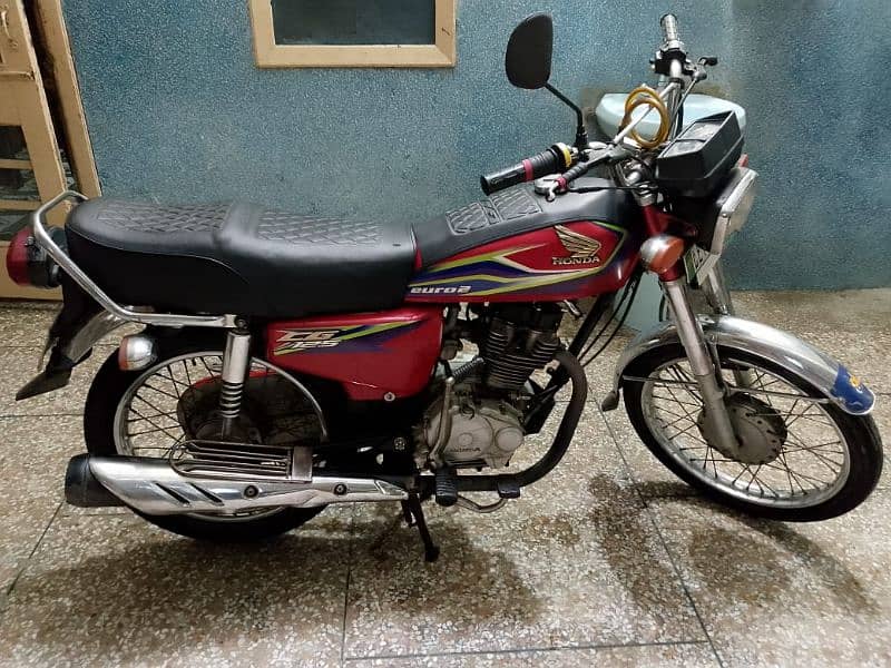 honda cg 125 red 0