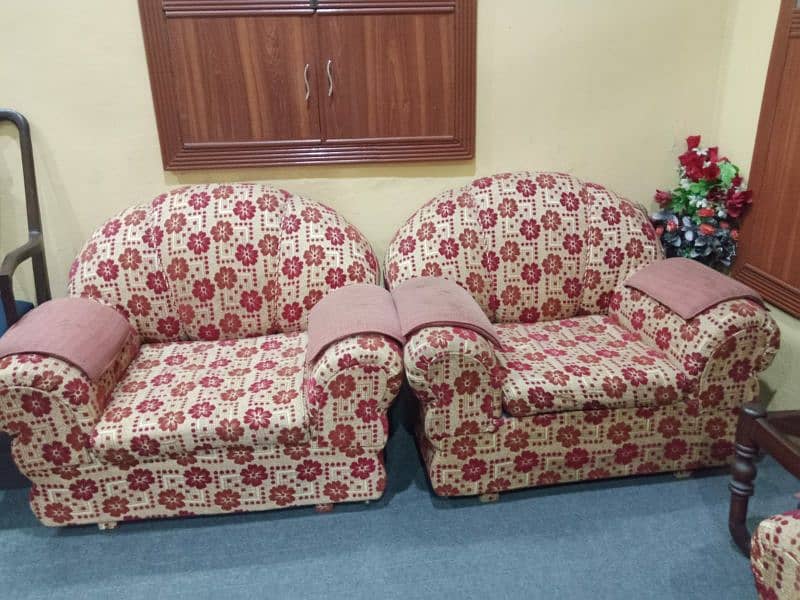 One Large Sofa And Two Small Sofa Set 3