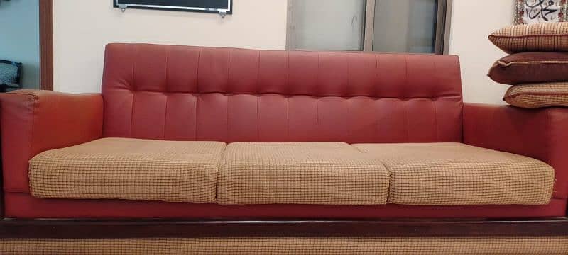 5 seater sofa set good condition 3