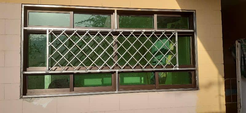 aluminum glass & upvc all work. . 5