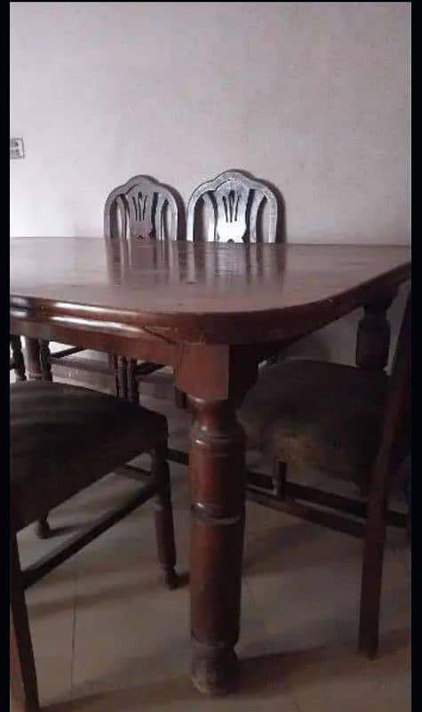 Wooden dining table 5