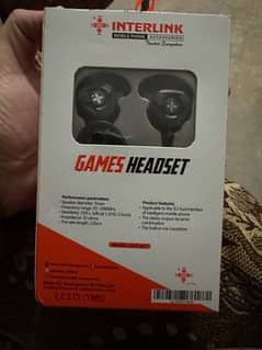 InterLink Gamers HeadSet Best Gaming Handfree