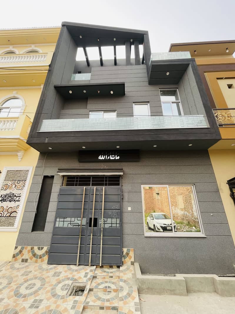 3.5 MARLA DOUBLE STOREY FULL MODREN HOUSE AVAILABLE FOR SALE IN MARGHZAR 0