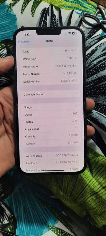 i phone 13 pro max 256GB factory unlocked 2