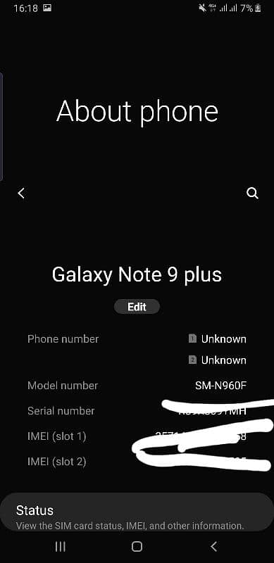 Samsung galaxy note 9 plus 6/128 9