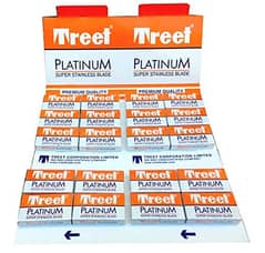 Treet Platinum Super Card 200 Double Edge Stainless Steel Blades